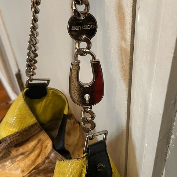 Jimmy Choo Python Snake Skin Bag - Picture 11 of 13